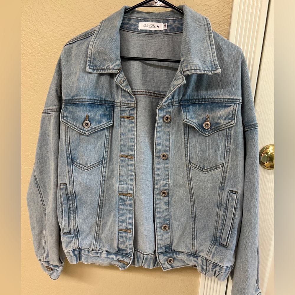 Washed Blue Denim Jean Jacket